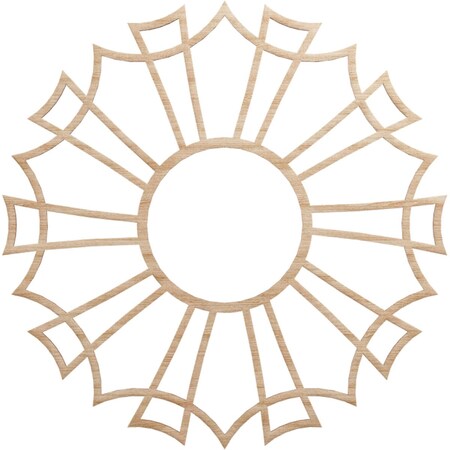 Ekena Millwork Augustus Wood Fretwork Pierced Ceiling Medallion, Alder, 26"OD x 9 1/8"ID x 1/4"T CMWP26X26X0250AUAL